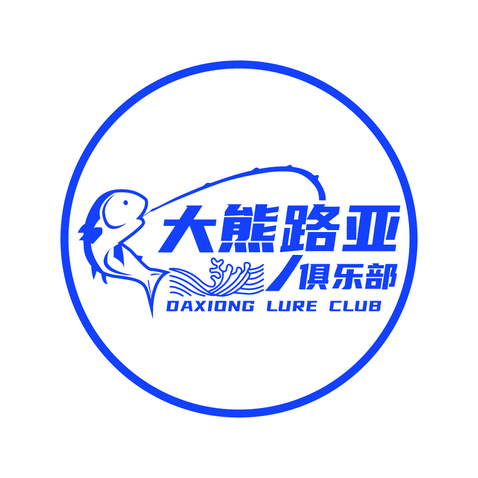 跃鲈钓趣圈logo设计