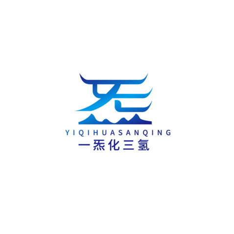 氮蓝化工印象logo设计