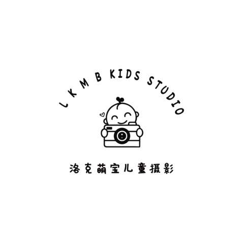 儿童摄影服务logo设计