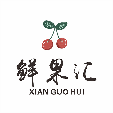 樱桃鲜果logo设计