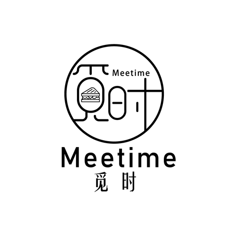 时光咖啡屋logo设计