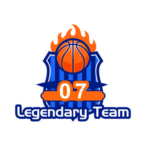 籃球火焰隊徽logo設計