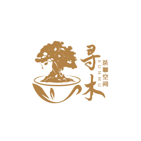 棕盏茶集logo设计