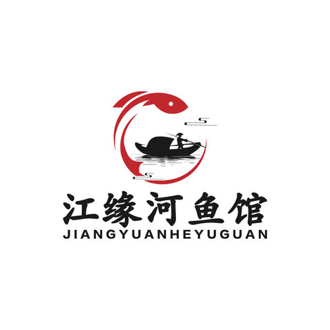 渔舟唱晚logo设计