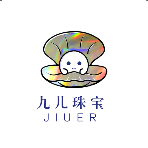 彩虹贝壳logo设计