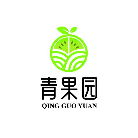绿意果园logo设计