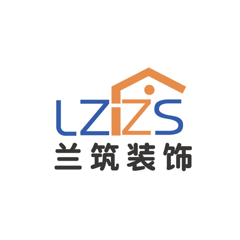 蓝橙筑舍logo设计