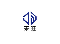 字母造型，几何图形，蓝色调